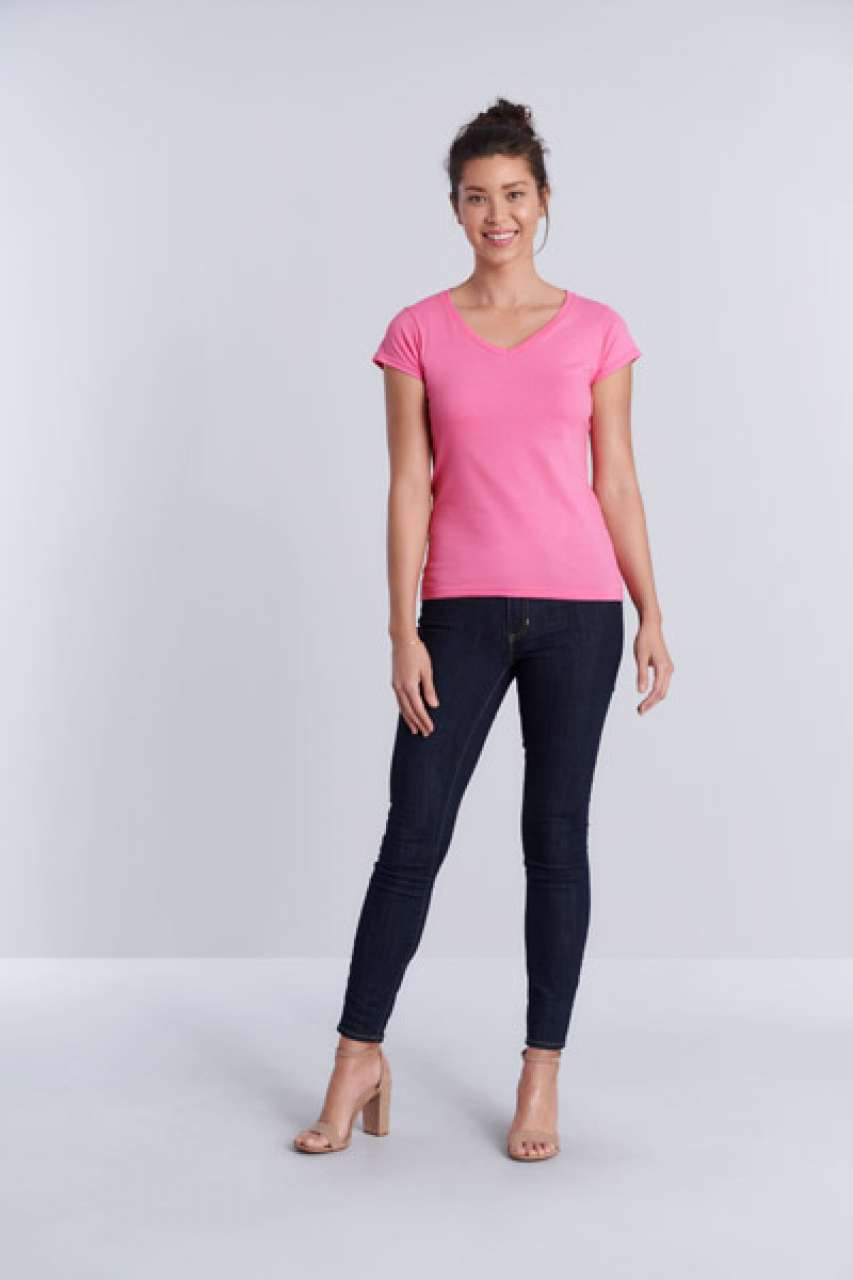 SOFTSTYLE® LADIES' V-NECK T-SHIRT