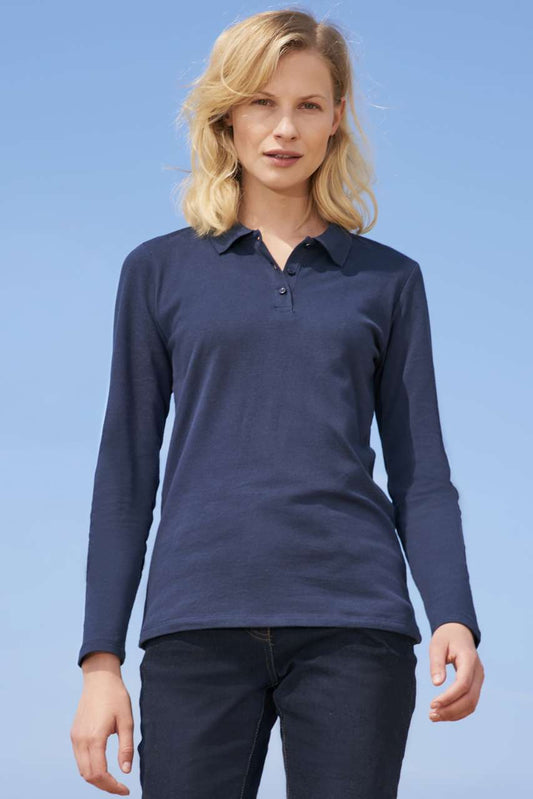 SOL'S PERFECT LSL WOMEN - LONG-SLEEVE PIQUÉ POLO SHIRT