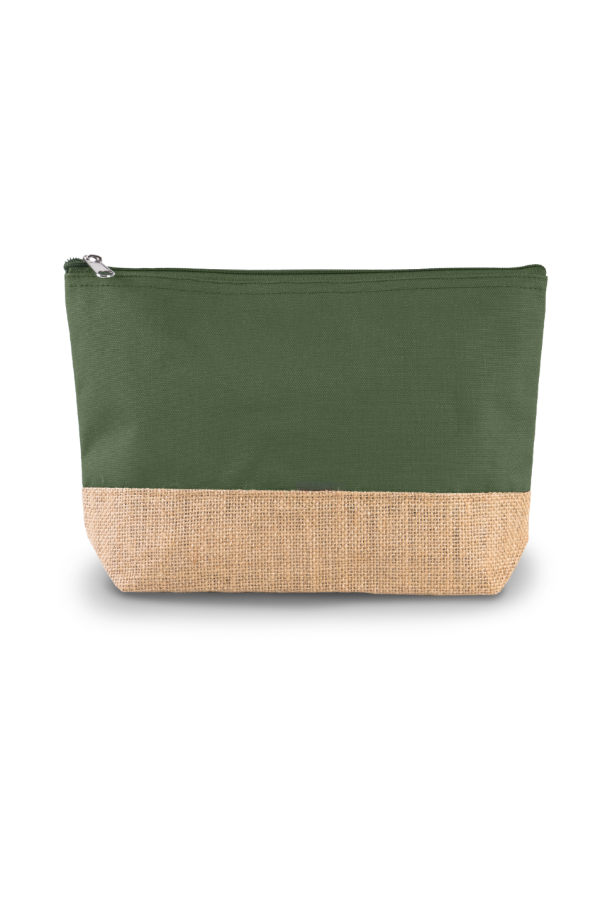 POCHETTE EN TOILE ET JUTE