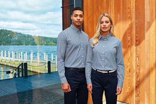 'MAXTON' CHECK WOMEN'S LONG SLEEVE SHIRT