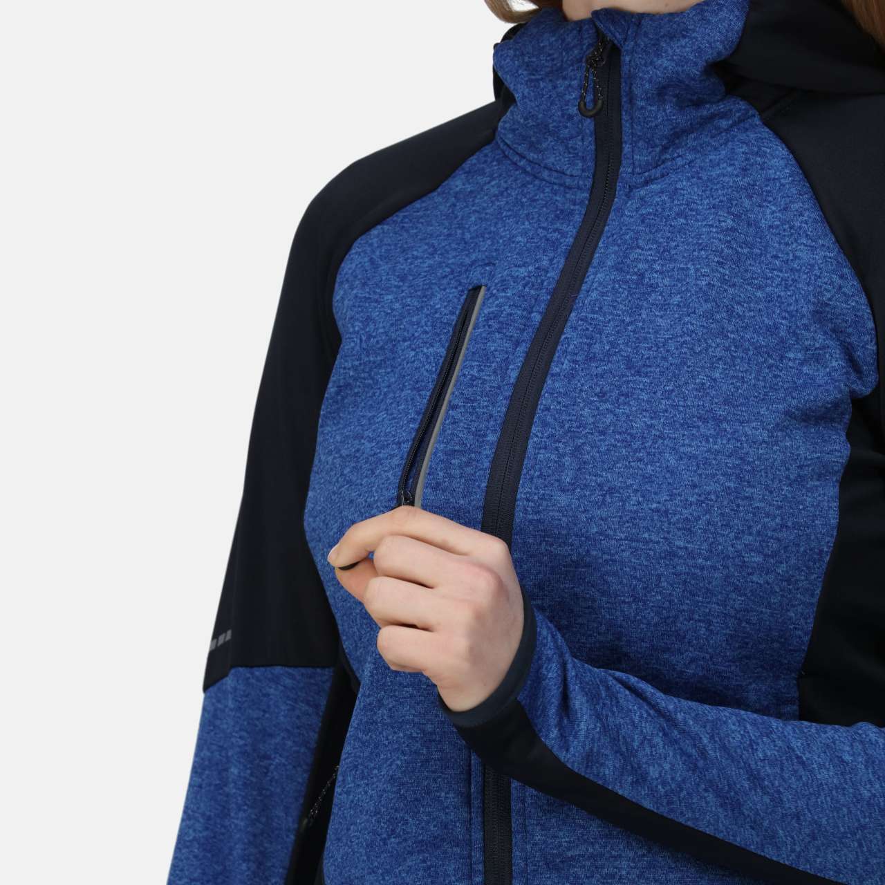 X-PRO COLDSPRING II HYBRID PERFORMANCE STRETCH FLEECEJACKE MIT KAPUZE FÜR DAMEN