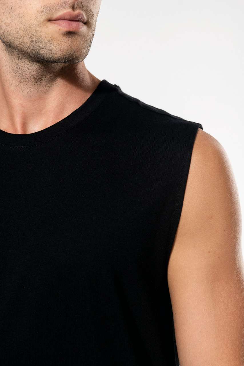 ECO-FRIENDLY MEN SLEEVELESS T-SHIRT