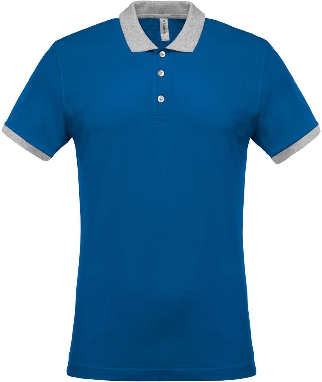 POLO EN PIQUÉ BICOLORE HOMME