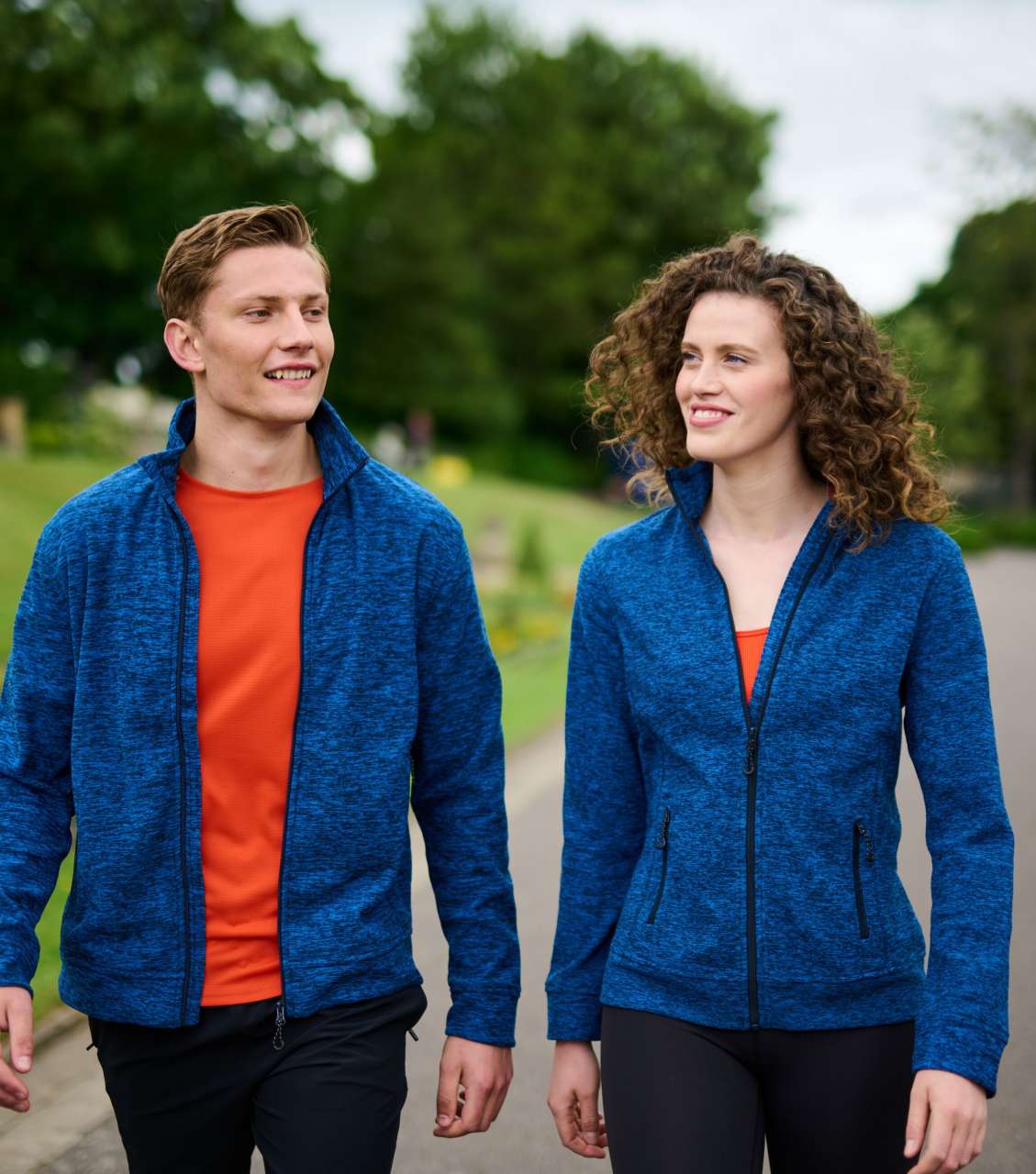 THORNLY MEN - FULL ZIP MARL FLEECE