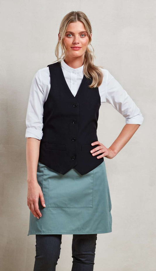 WOMEN'S LINED POLYESTER WAISTCOAT