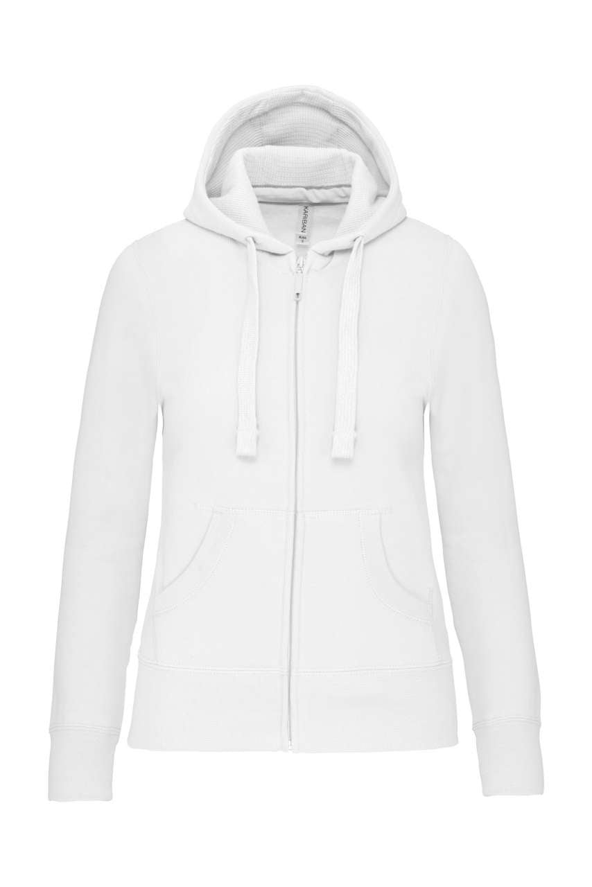 SWEAT-SHIRT À CAPUCHE AVEC FERMETURE ÉCLAIR POUR FEMME