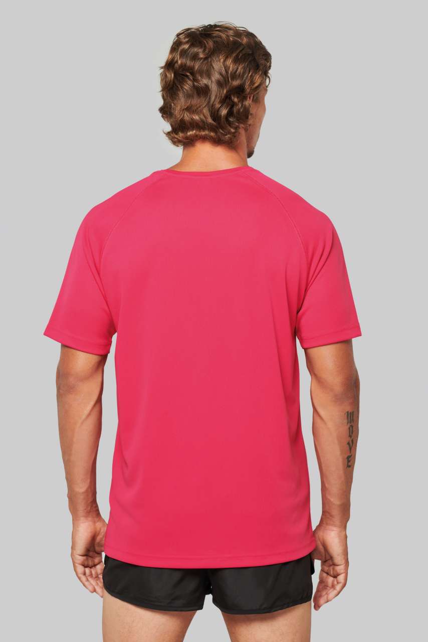 T-SHIRT DE SPORT À MANCHES COURTES ET COL EN V POUR HOMME