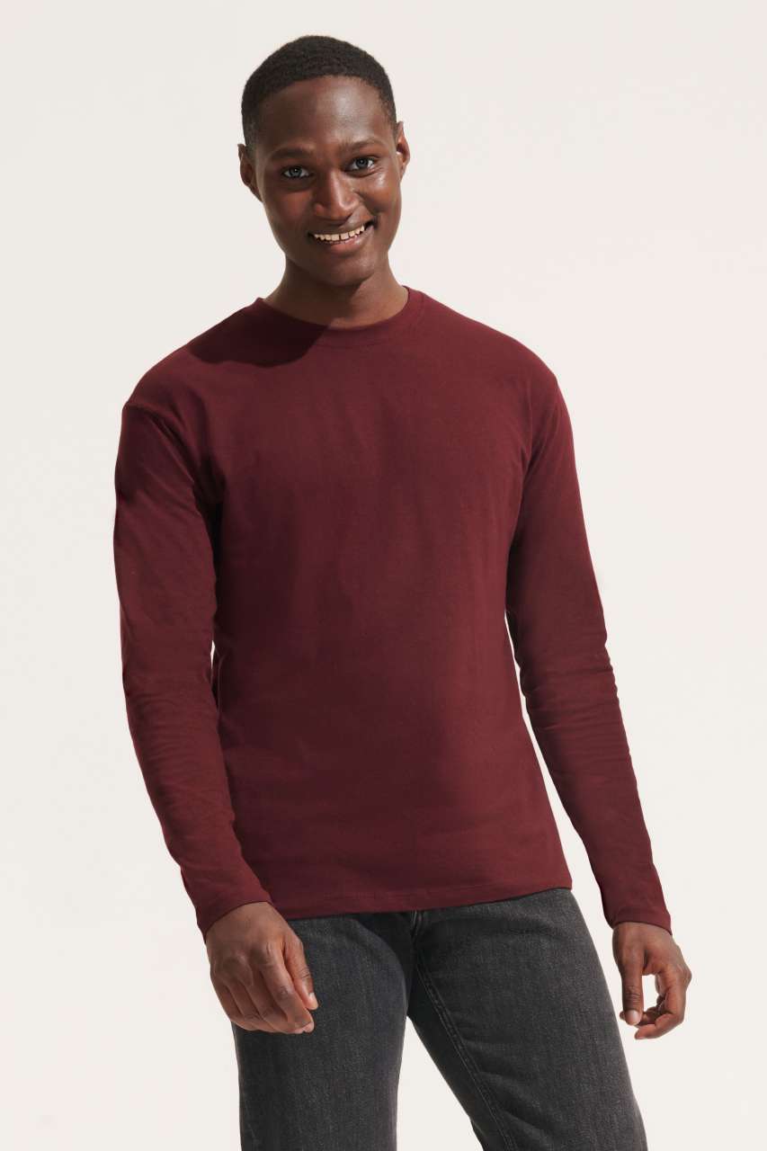 SOL'S MONARCH - MEN'S ROUND COLLAR LONG SLEEVE T-SHIRT