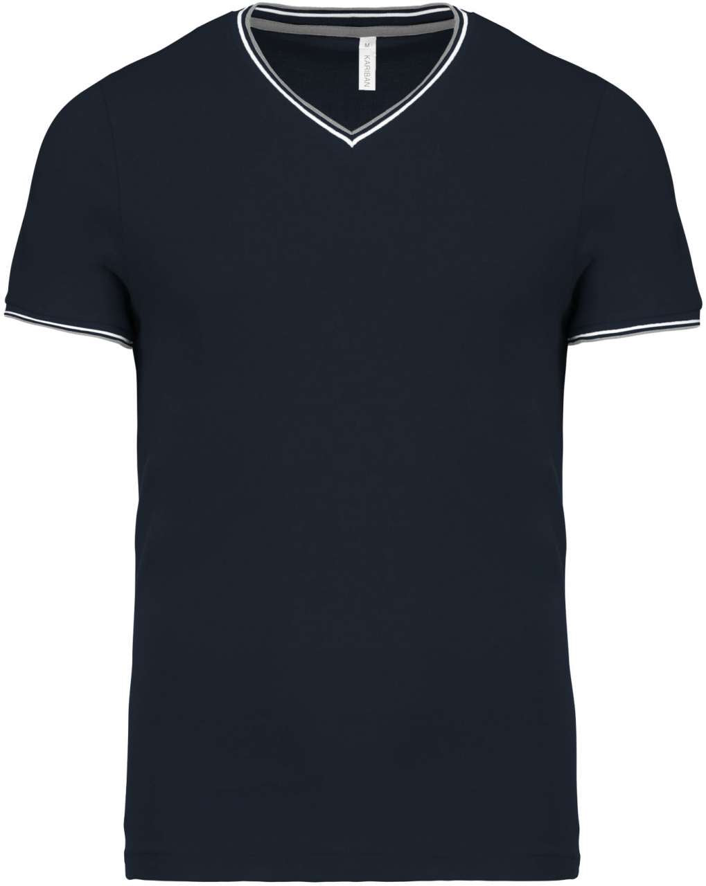 MEN'S PIQUÉ KNIT V-NECK T-SHIRT