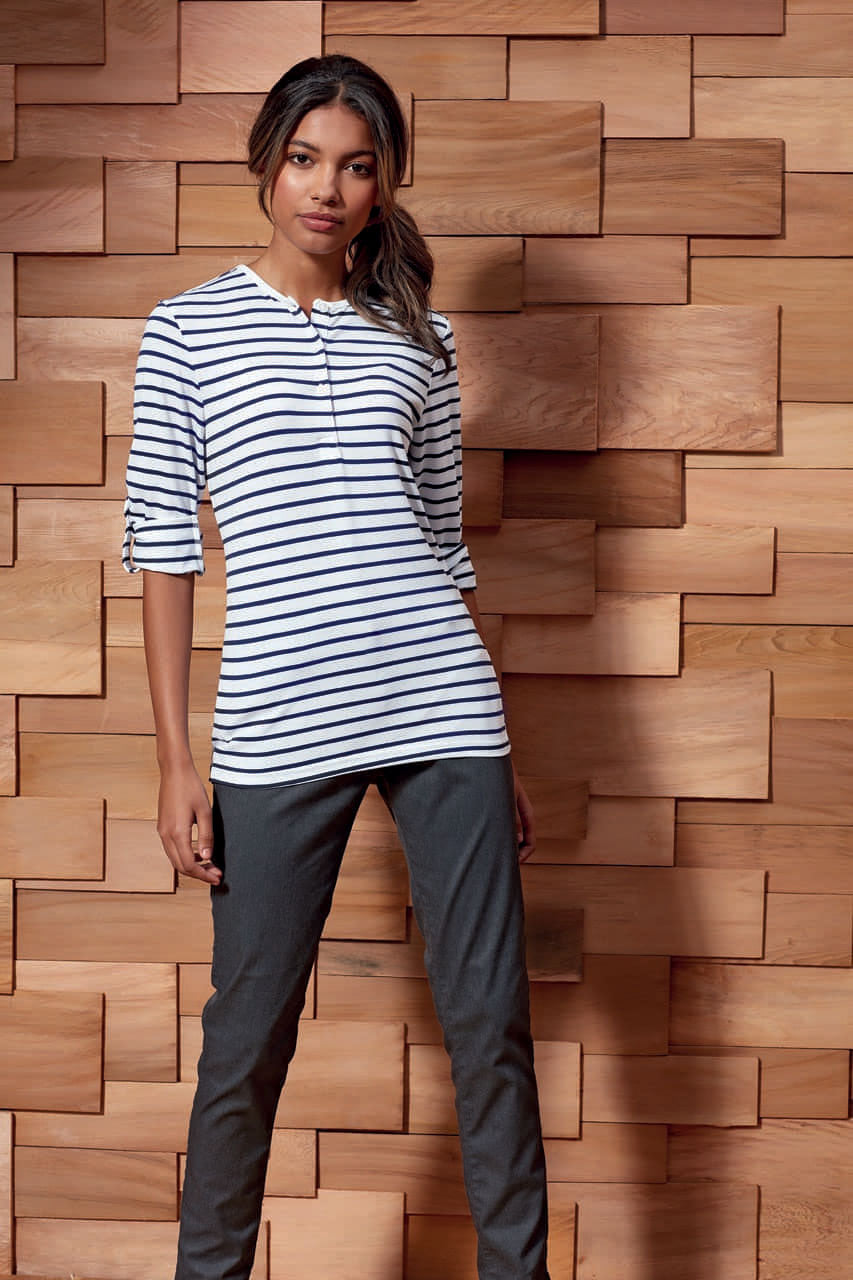 WOMEN'S LONG JOHN ROLL SLEEVE TEE