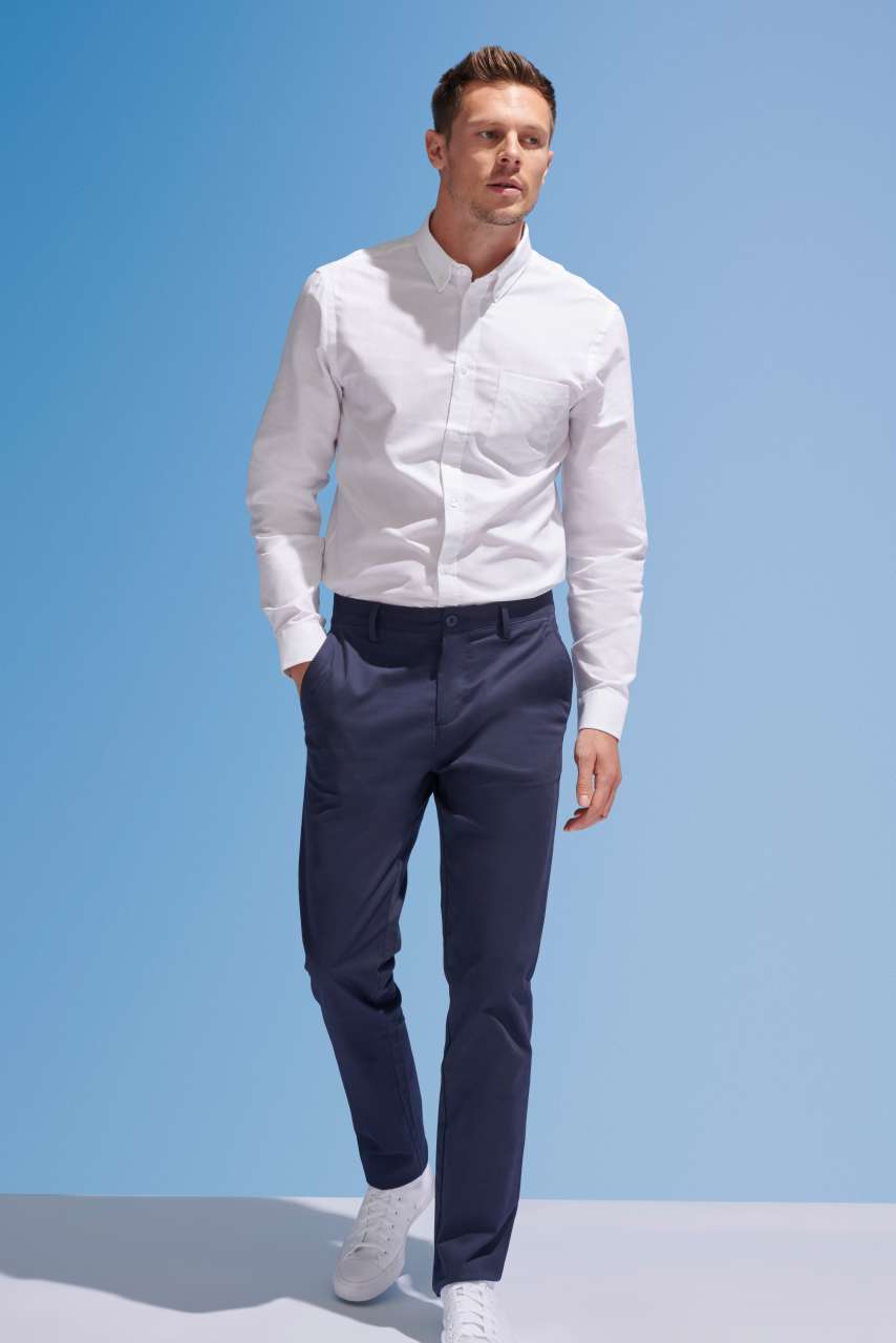 SOL'S JARED MEN - SATIN STRETCH TROUSERS