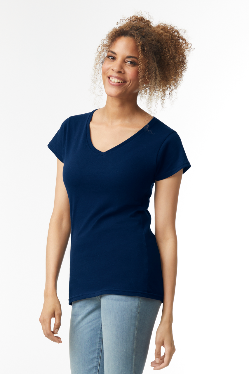 SOFTSTYLE® LADIES' V-NECK T-SHIRT