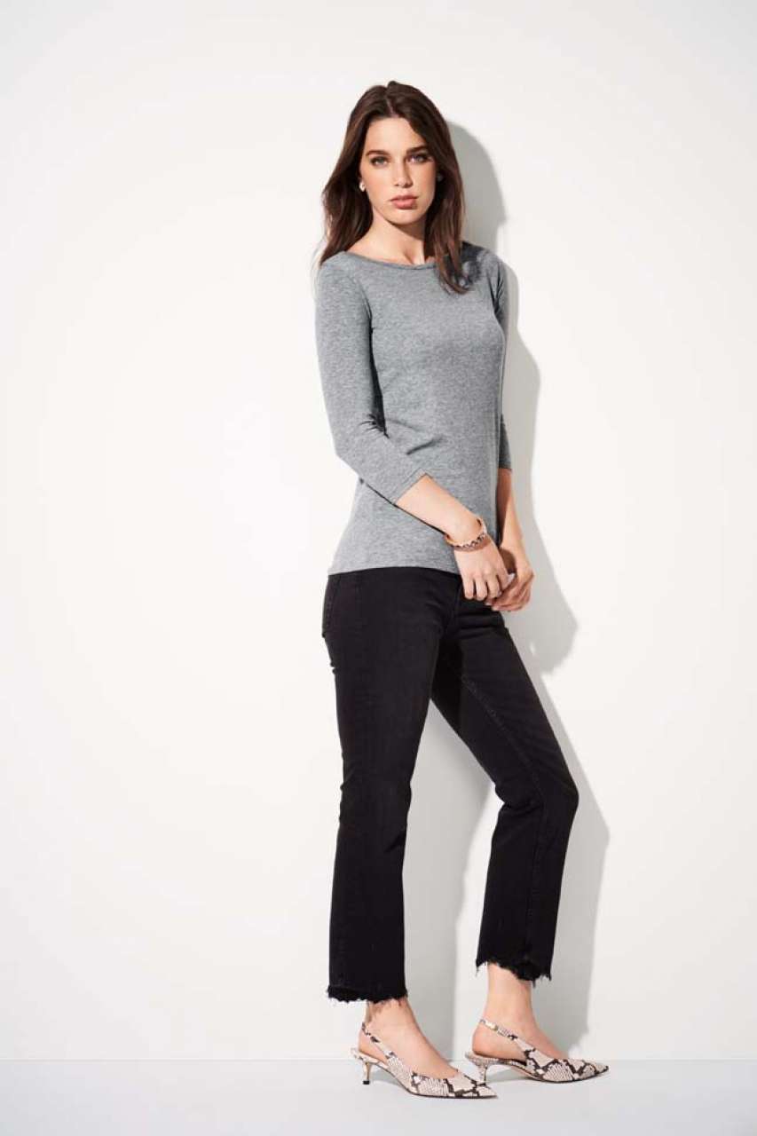 WOMEN'S STRETCH 3/4 SLEEVE TEE
