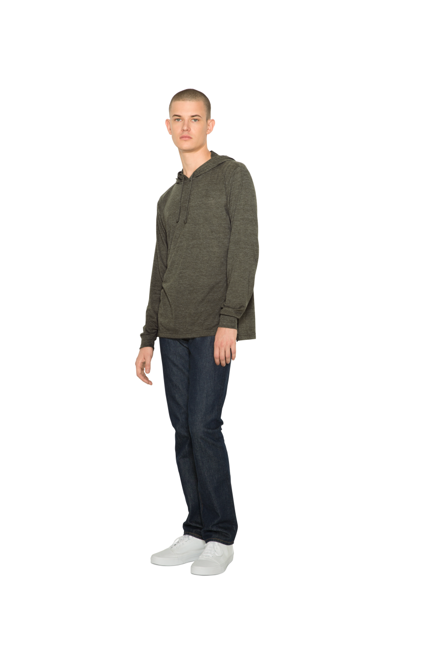 UNISEX TRI-BLEND L/S HOODIE