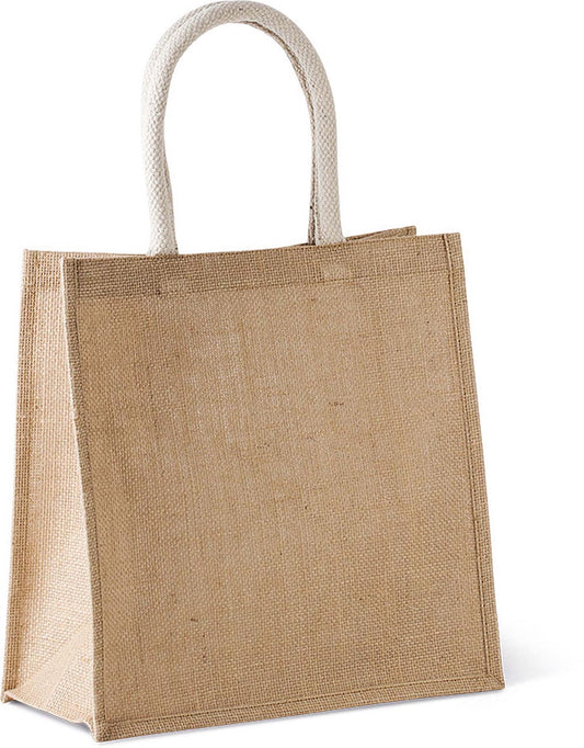 JUTE CANVAS TOTE - LARGE