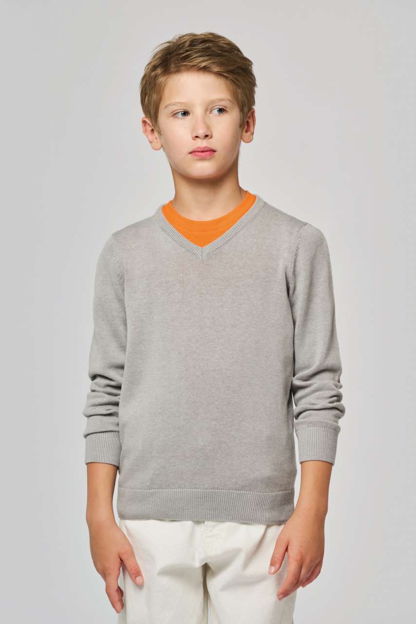PULL COL EN V POUR ENFANT