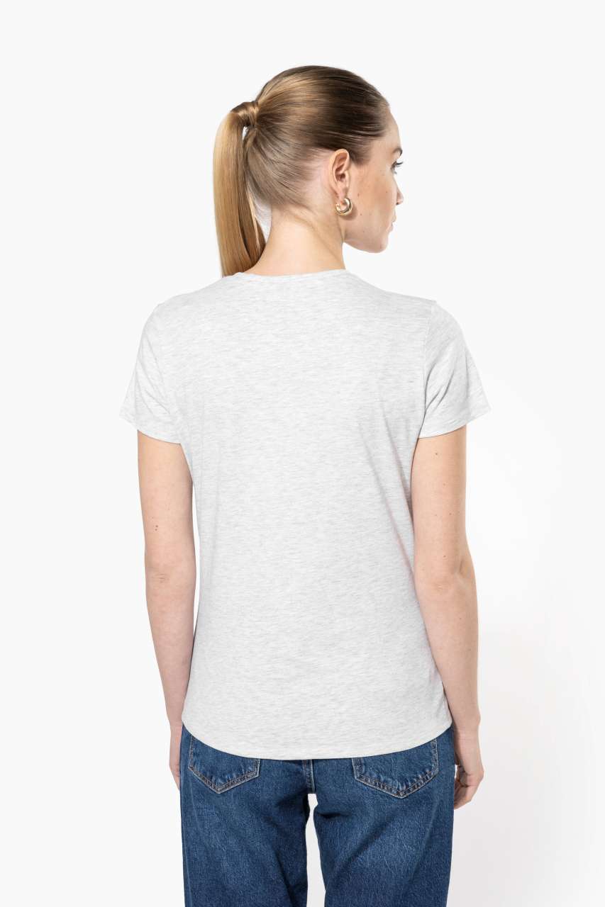 LADIES' SHORT-SLEEVED V-NECK T-SHIRT