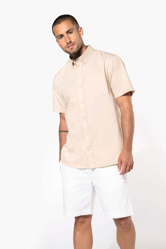 MEN'S ARIANA III SHORT-SLEEVE COTTON SHIRT