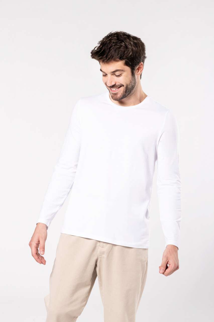 MEN'S LONG-SLEEVED CREW NECK T-SHIRT