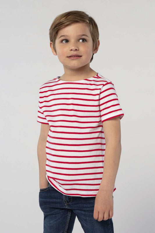 SOL'S MILES KIDS' - ROUND NECK STRIPED T-SHIRT