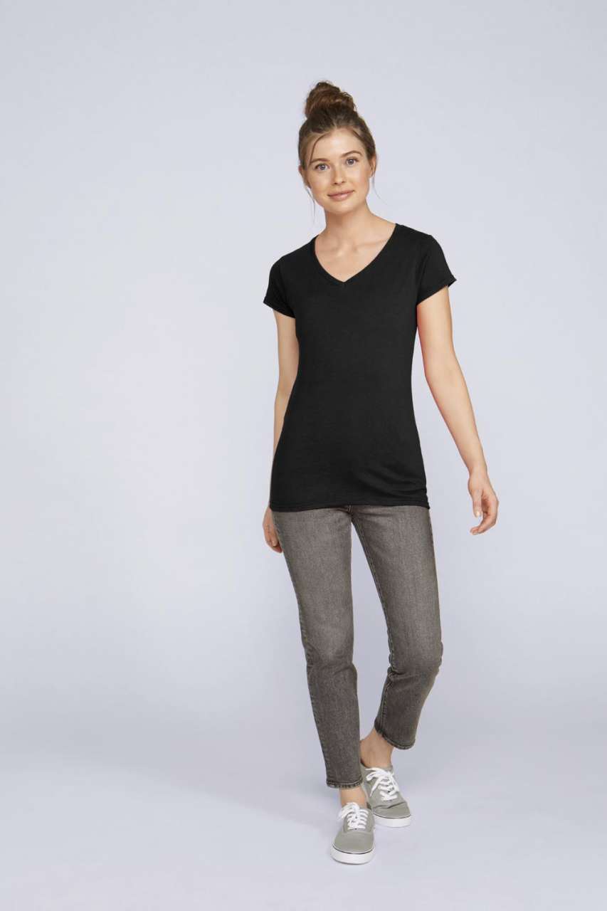 SOFTSTYLE® LADIES' V-NECK T-SHIRT