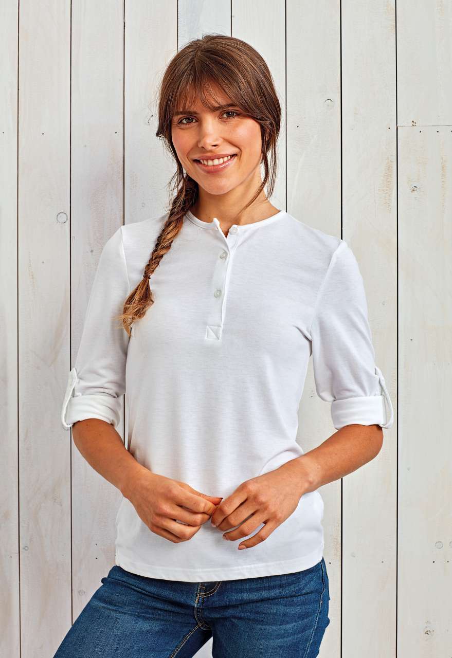WOMEN'S LONG JOHN ROLL SLEEVE TEE