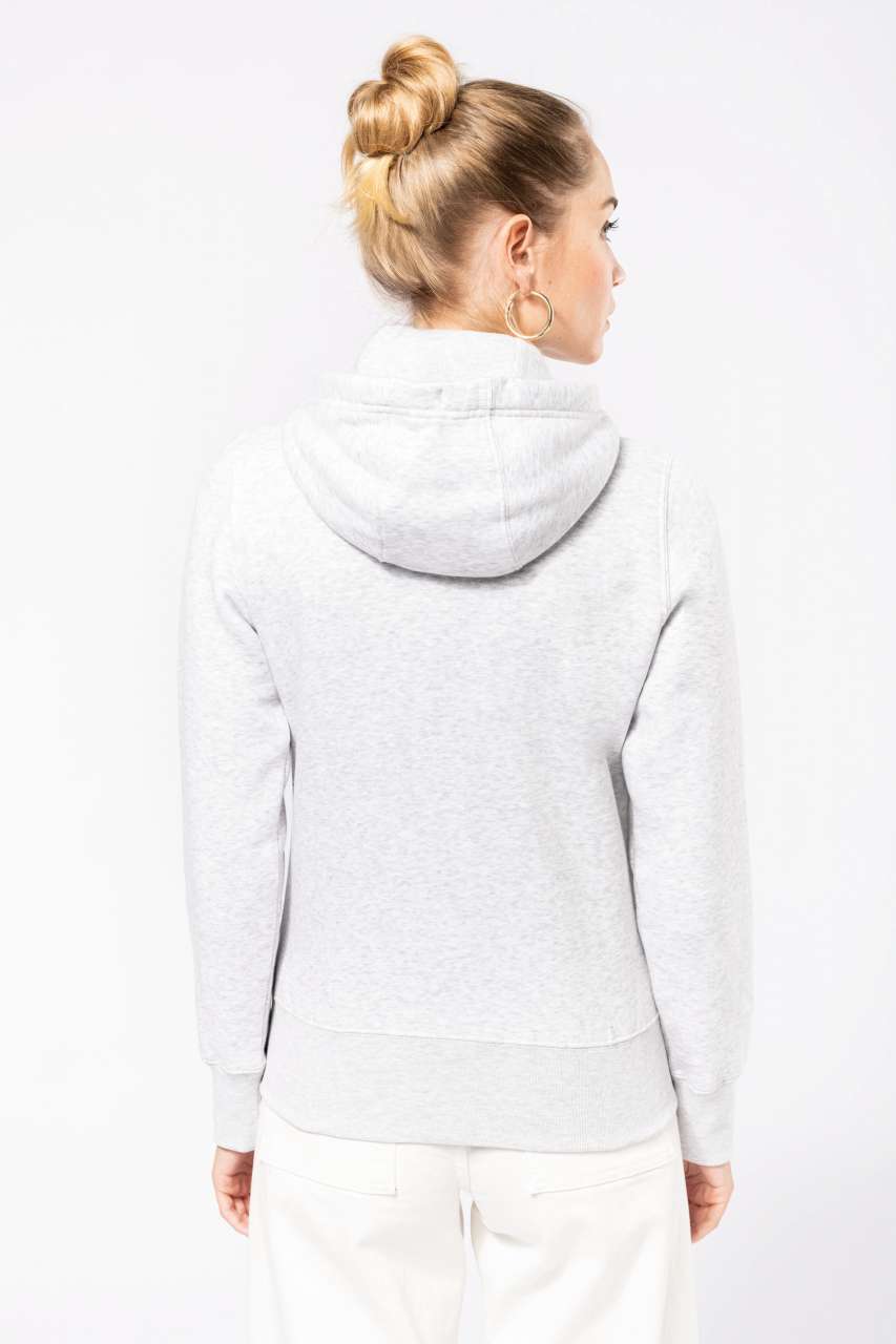 SWEAT-SHIRT À CAPUCHE AVEC FERMETURE ÉCLAIR POUR FEMME
