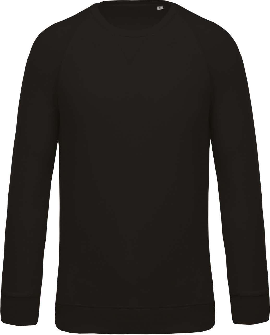 SWEAT-SHIRT HOMME EN COTON BIOLOGIQUE À COL RAS DU COU ET MANCHES RAGLAN