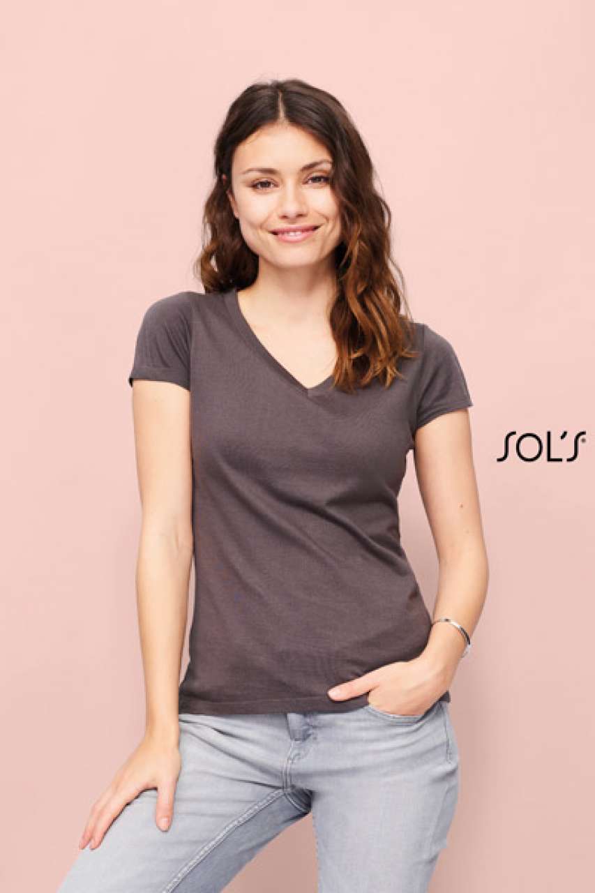 SOL'S MOON - WOMEN’S V-NECK T-SHIRT