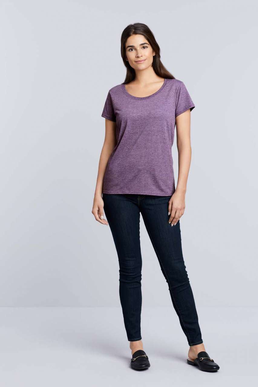 SOFTSTYLE® LADIES' DEEP SCOOP T-SHIRT