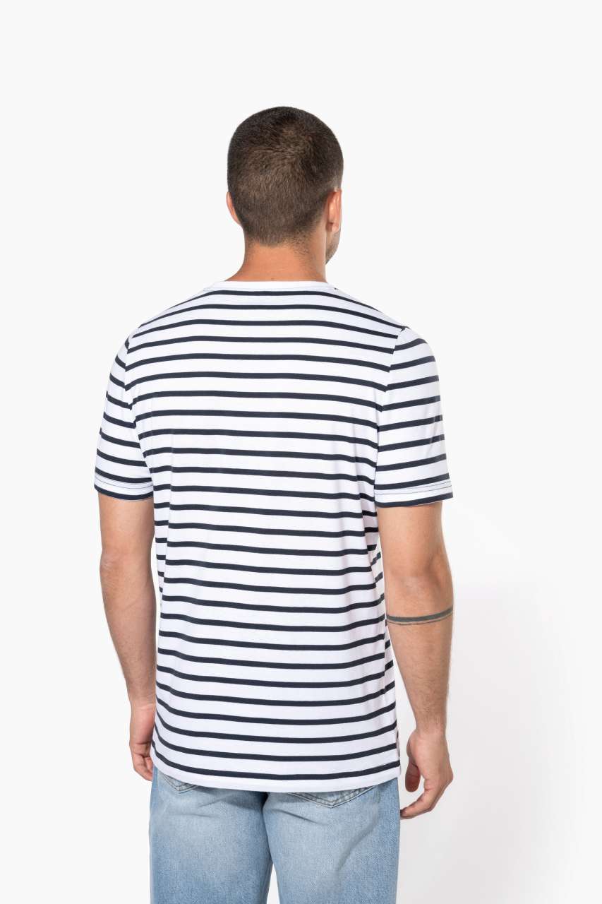 STRIPED SHORT SLEEVE SAILOR T-SHIRT WITH POCKET