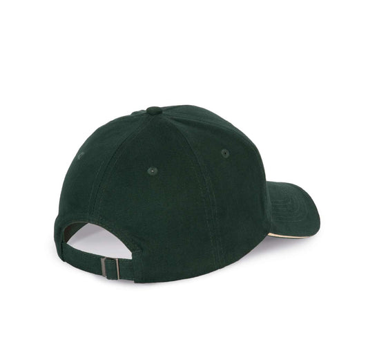 CAP WITH CONTRASTING SANDWICH PEAK - 6 PANELS