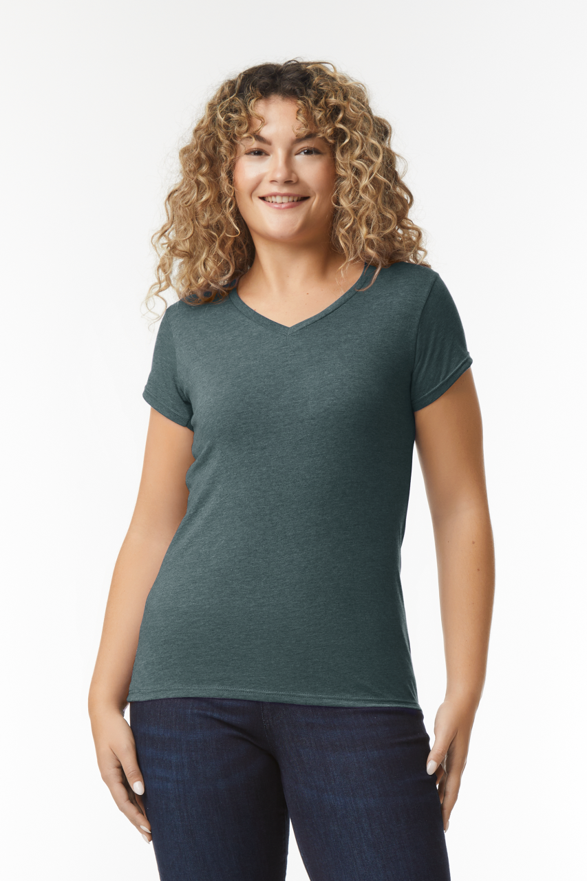 SOFTSTYLE® LADIES' V-NECK T-SHIRT