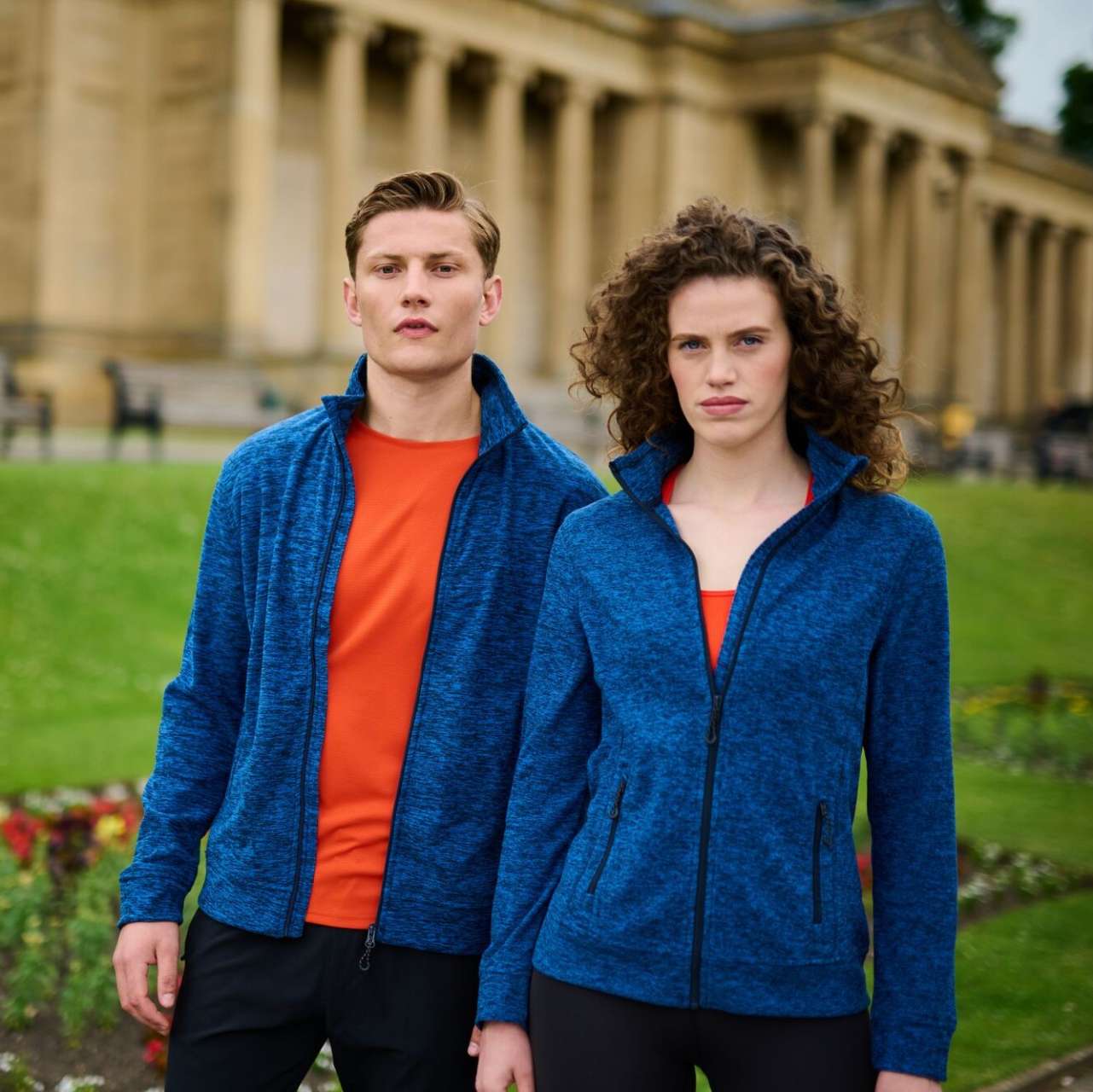 THORNLY MEN - FULL ZIP MARL FLEECE