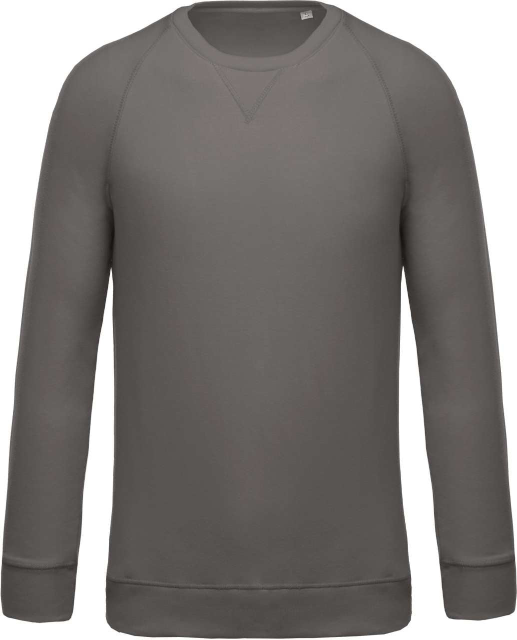 SWEAT-SHIRT HOMME EN COTON BIOLOGIQUE À COL RAS DU COU ET MANCHES RAGLAN
