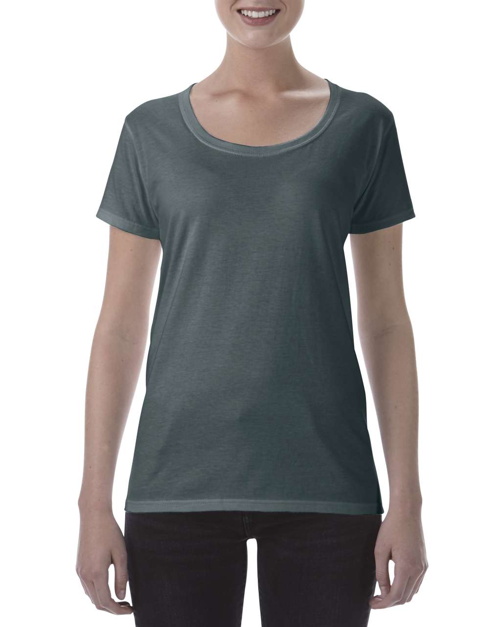 SOFTSTYLE® LADIES' DEEP SCOOP T-SHIRT