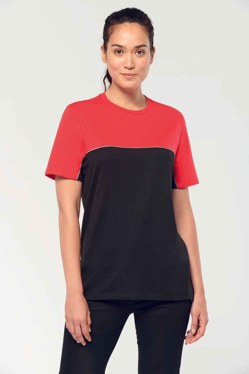 UNISEX ECO-FRIENDLY SHORT SLEEVE TWO-TONE T-SHIRT