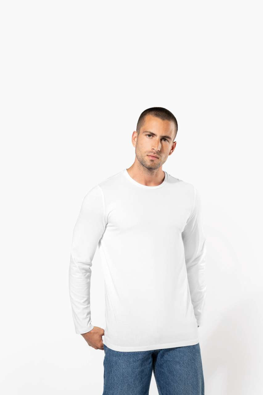 MEN'S LONG-SLEEVED CREW NECK T-SHIRT