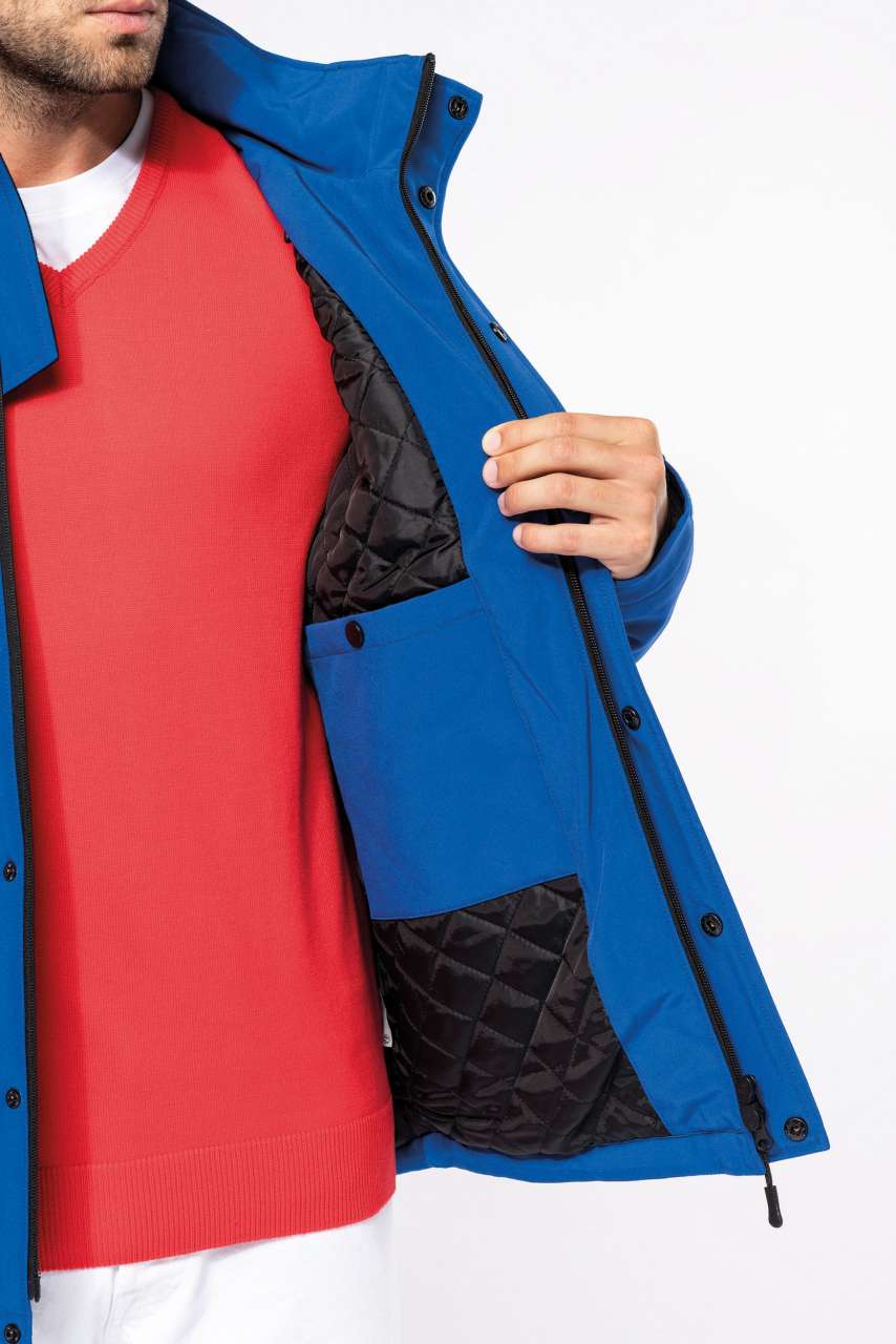 HERRENPARKA MIT KAPUZE UND SOFTSHELL-FUTTER