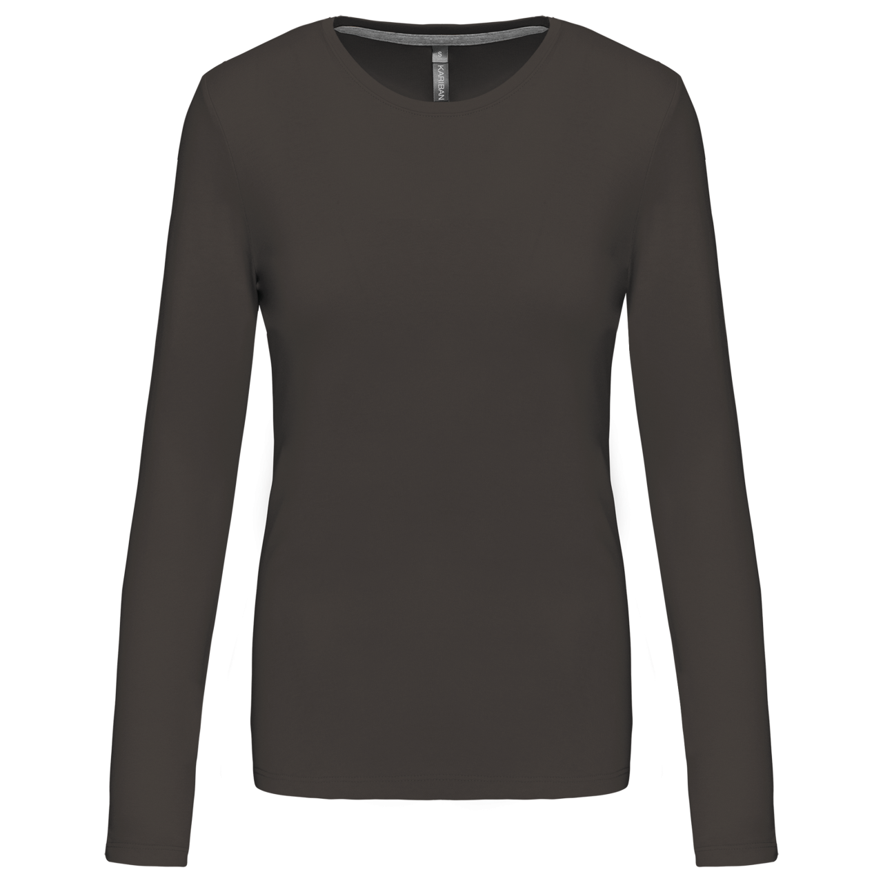 LADIES' LONG-SLEEVED CREW NECK T-SHIRT
