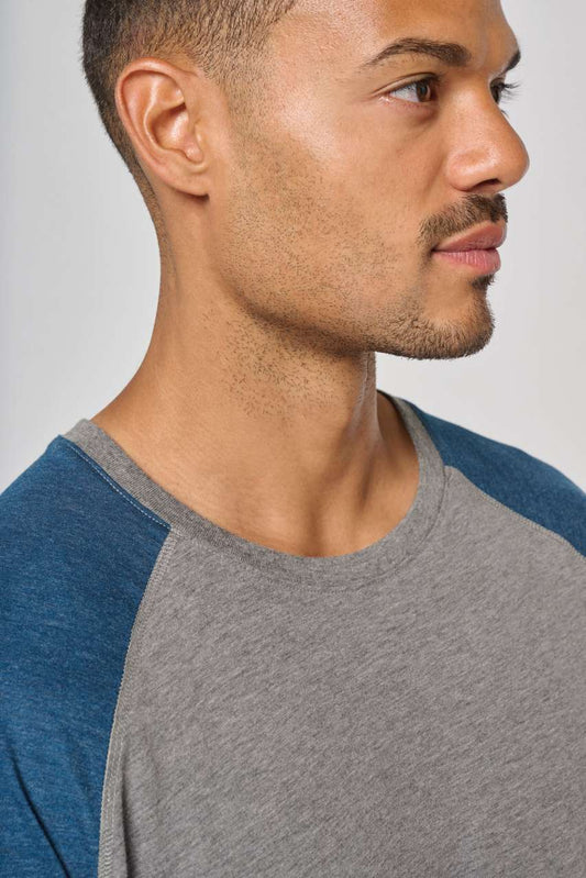 ADULT TRIBLEND TWO-TONE SPORTS SHORT-SLEEVED T-SHIRT