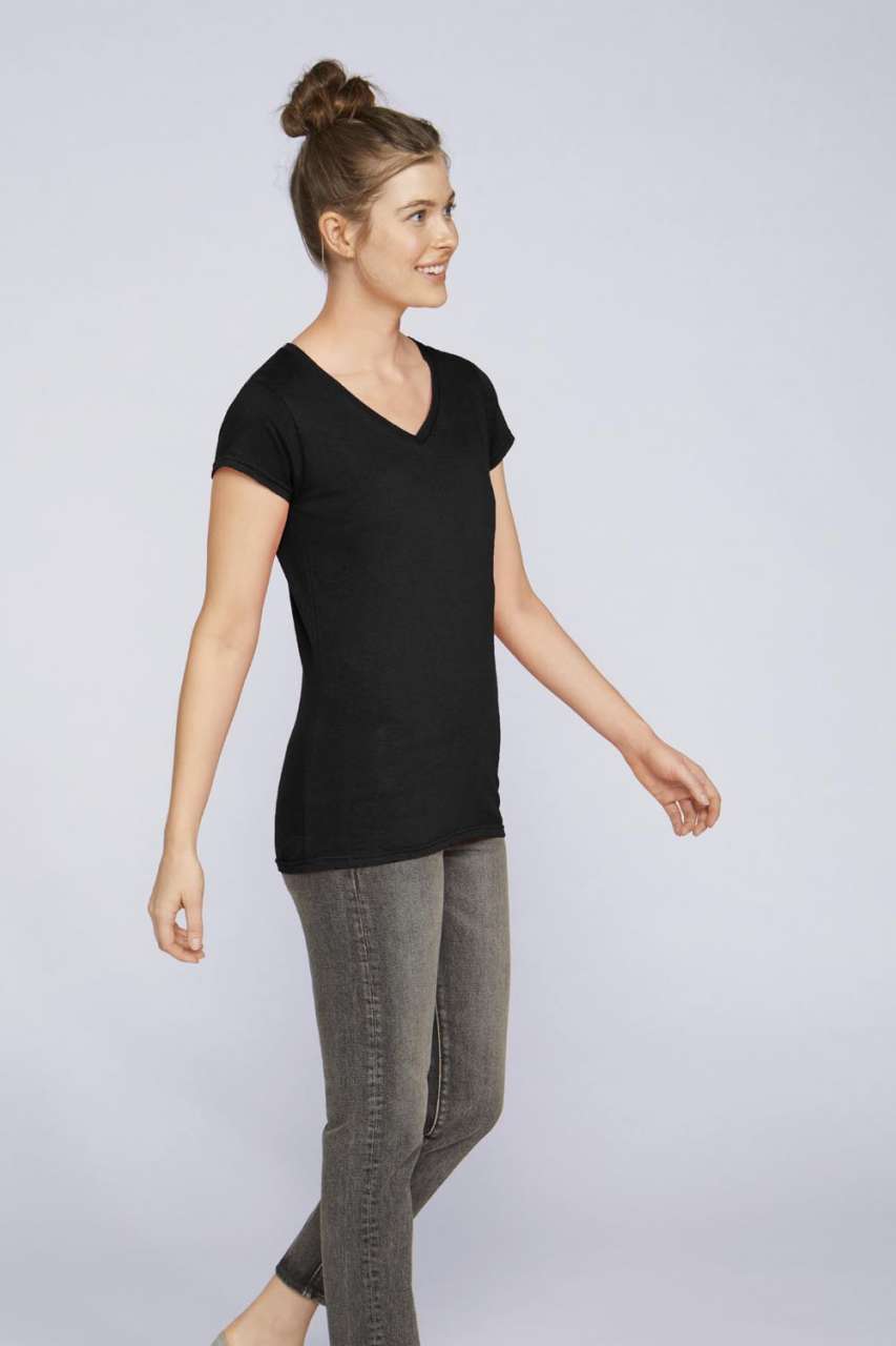 SOFTSTYLE® LADIES' V-NECK T-SHIRT