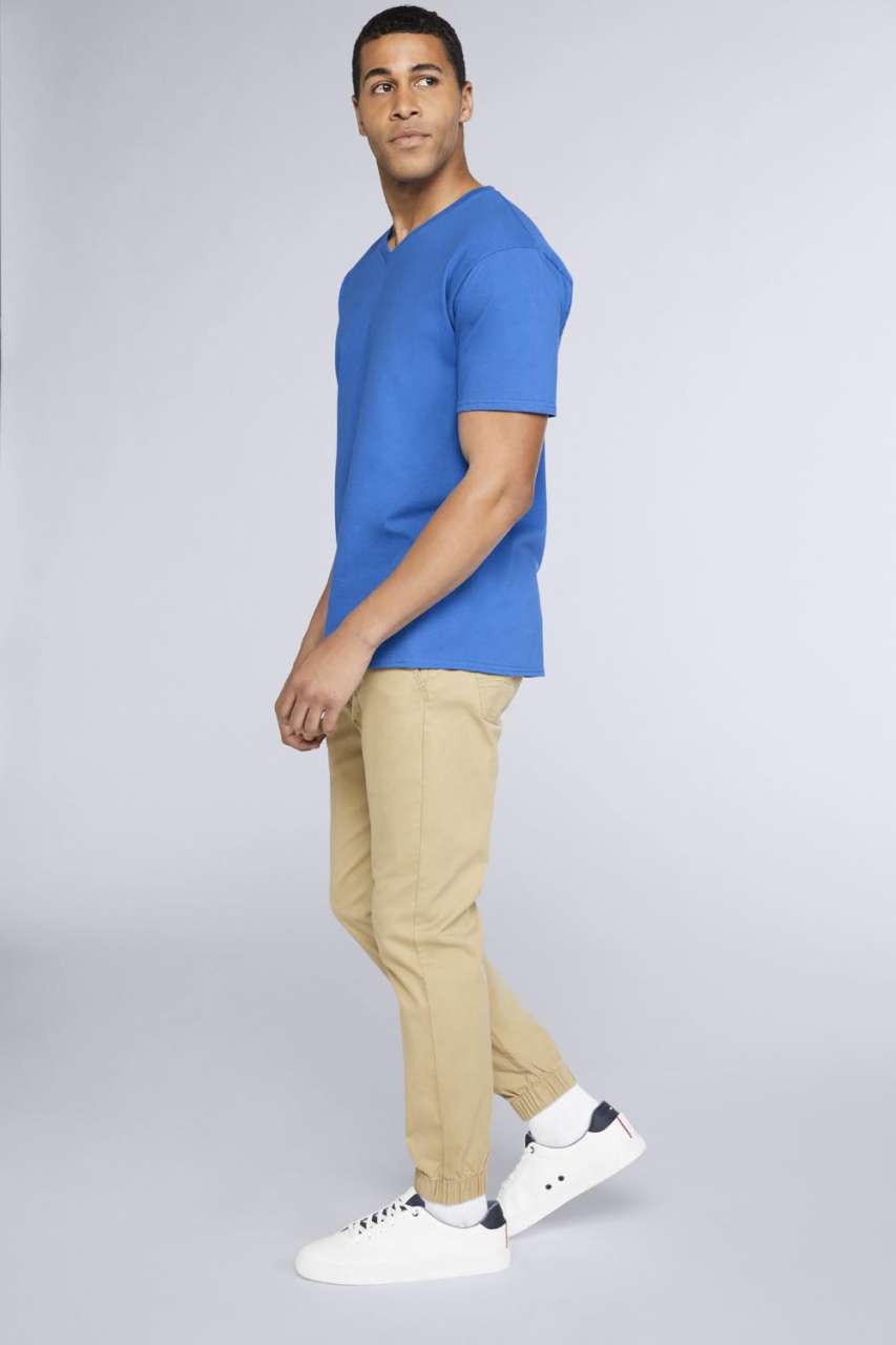 T-SHIRT COL EN V ADULTE EN COTON PREMIUM®