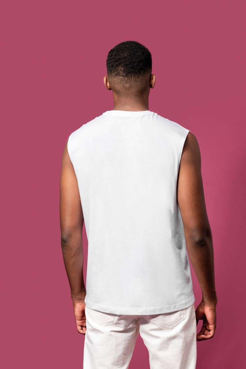 ECO-FRIENDLY MEN SLEEVELESS T-SHIRT