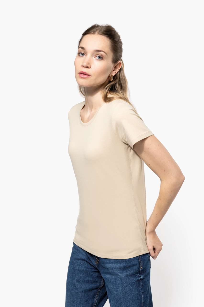 LADIES' SHORT SLEEVE CREW NECK T-SHIRT