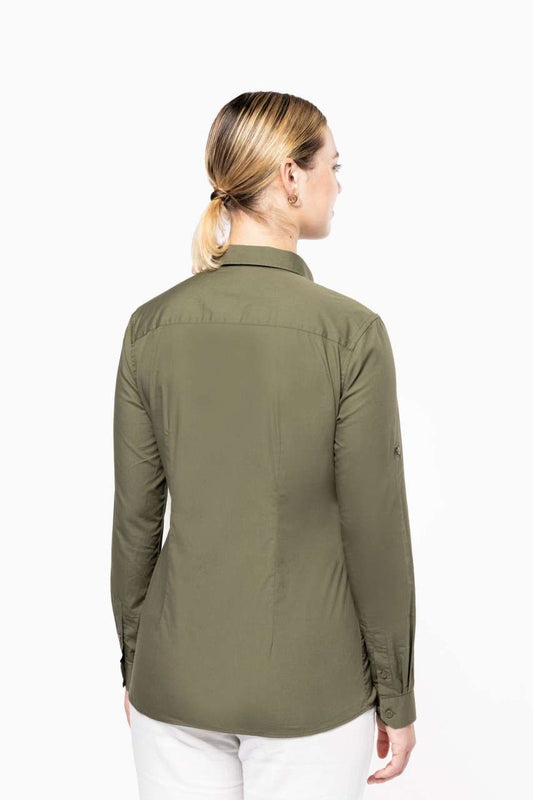 LADIES' LONG-SLEEVED SAFARI SHIRT