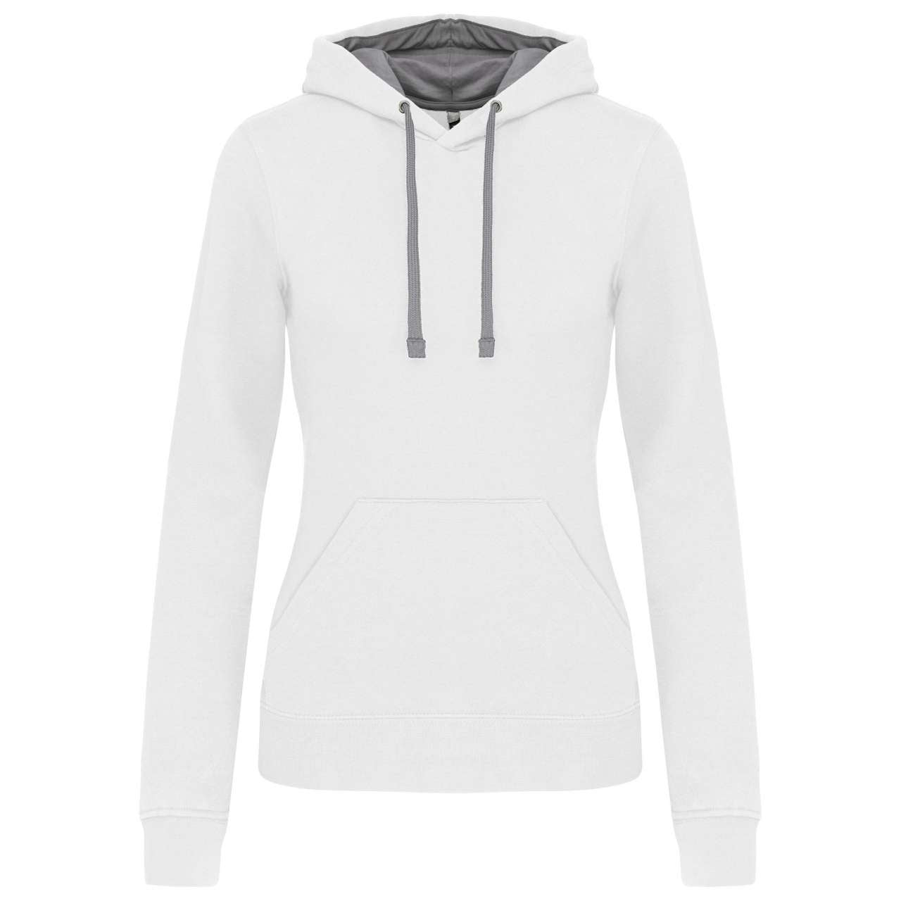 DAMEN-KAPUZENSWEATSHIRT MIT KONTRAST