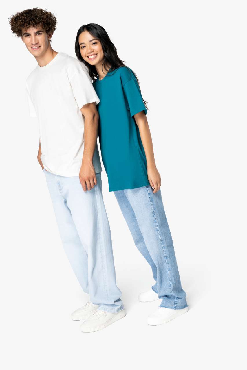 UNISEX SHOULDER LOOSE T-SHIRT