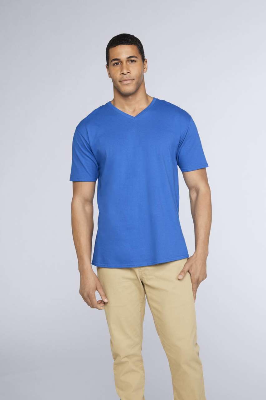 T-SHIRT COL EN V ADULTE EN COTON PREMIUM®