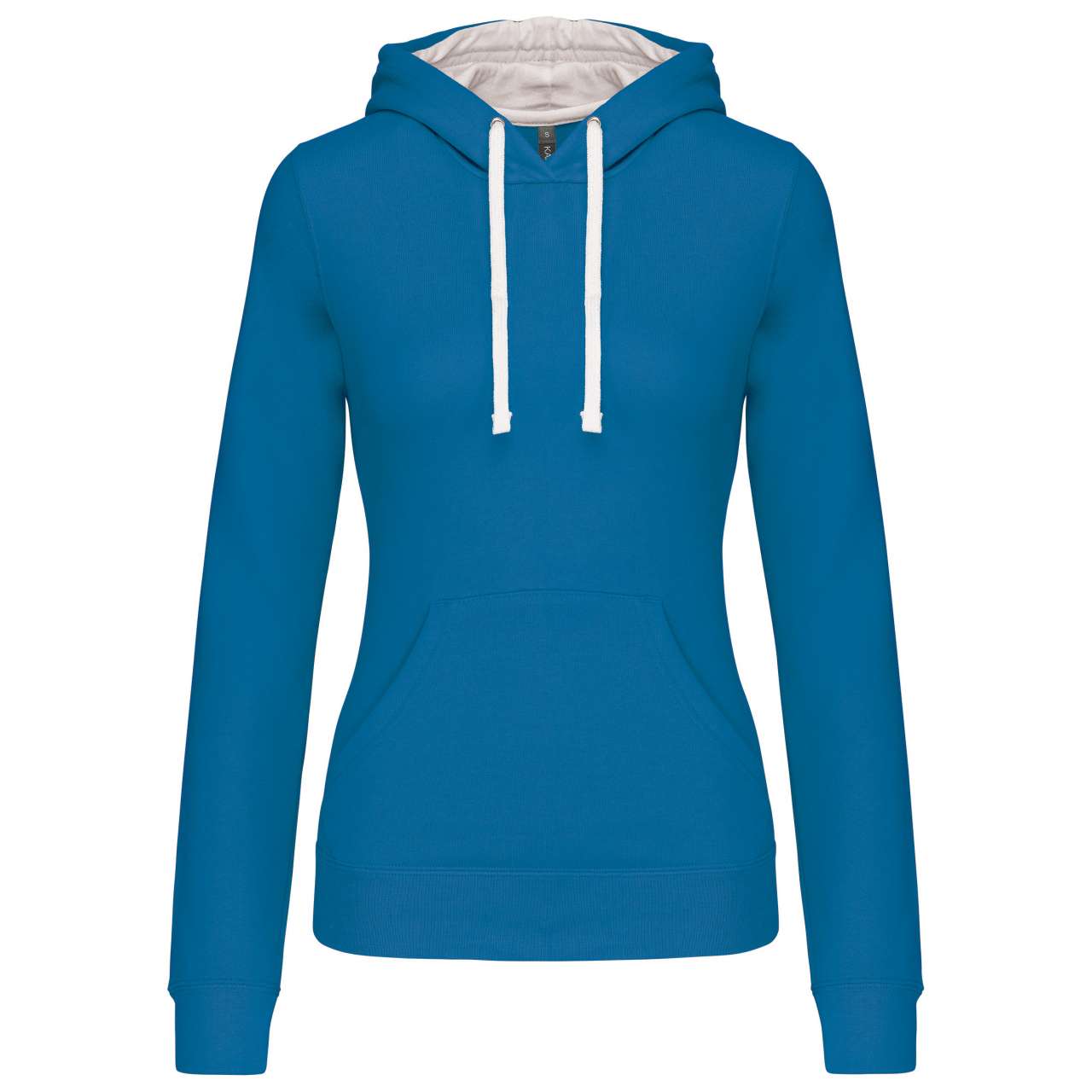 SWEAT-SHIRT À CAPUCHE CONTRASTÉ POUR FEMME